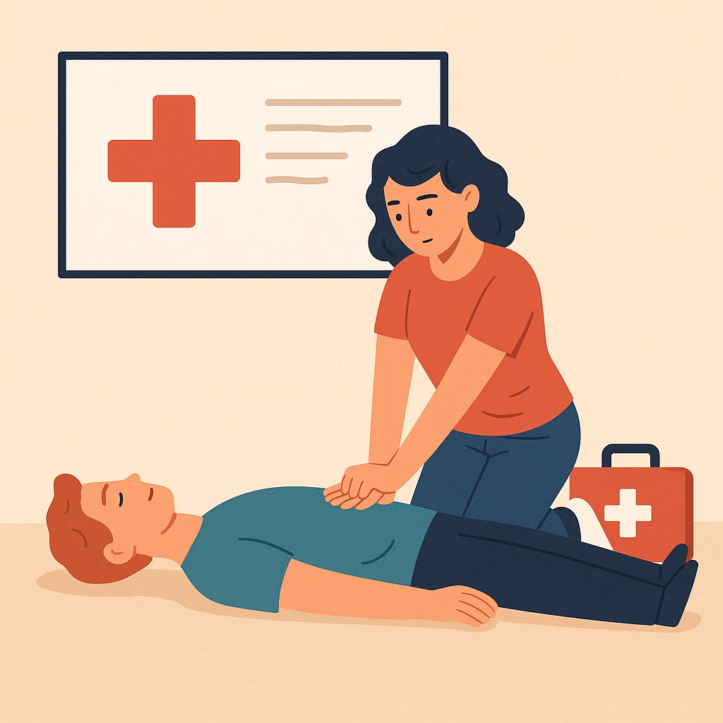 formation de premiers secours en action